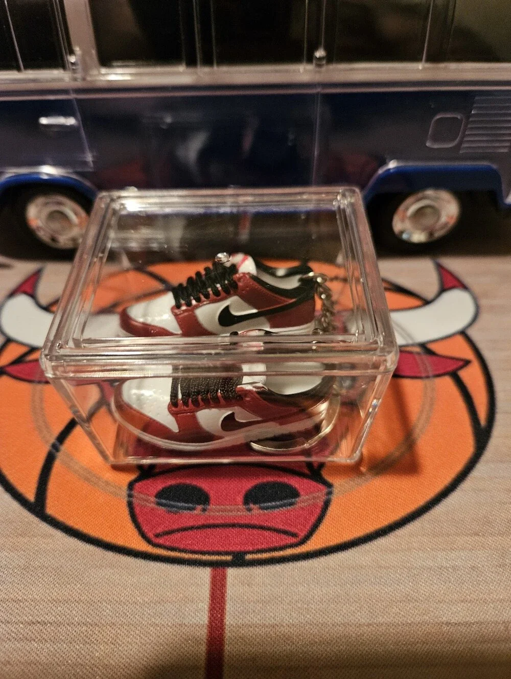 Pair of Mini sneaker keychain.
